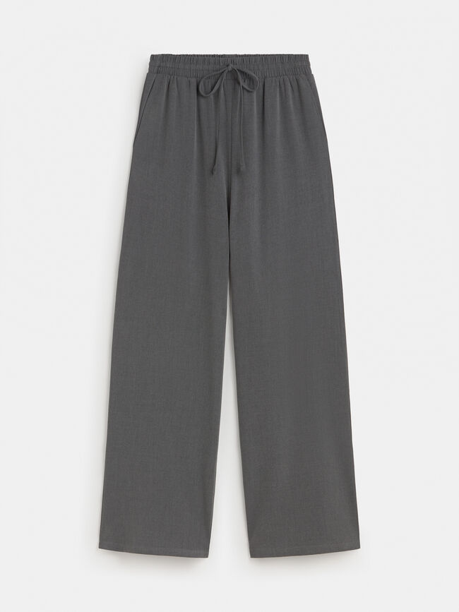 PANTALÓN PALAZZO Gris vigore Osc