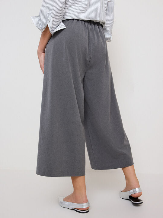 PANTAL&Oacute;N CULOTTE VESTIR Gris Medio image number null