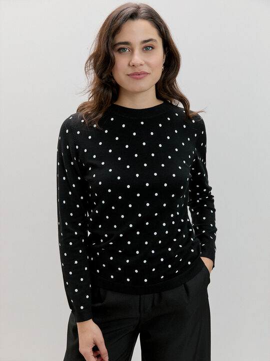 JERSEY DETALLE TOPOS Negro image number null