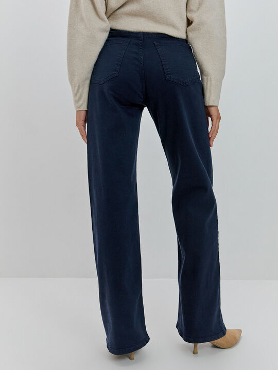 WIDE LEG DETALLE BOLSILLO Indigo image number null