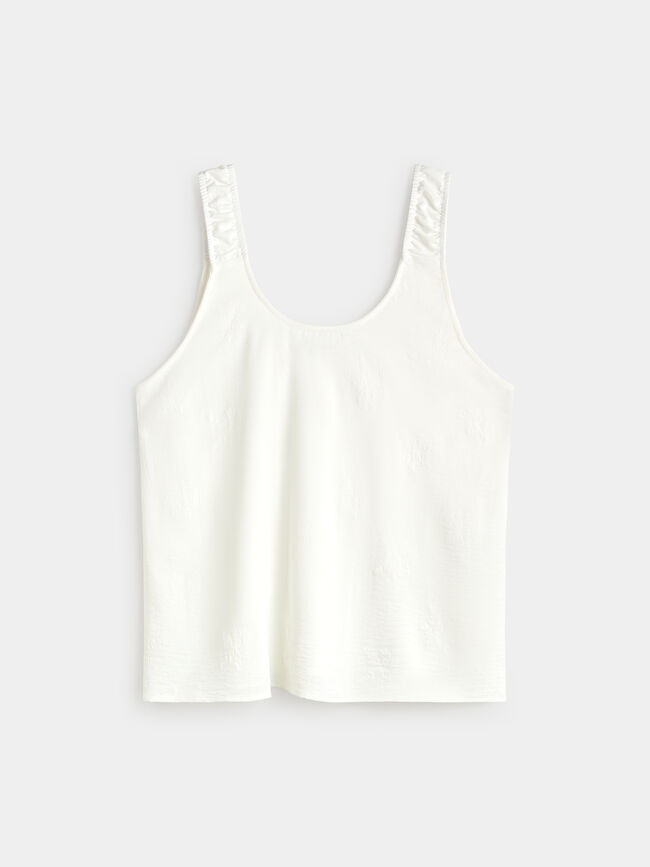 TOP FRUNCES Blanco Optico