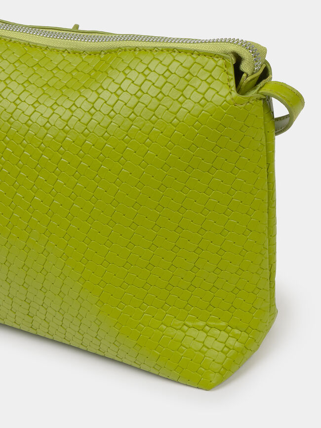 BOLSO BANDOLERA TRENZADO Verde