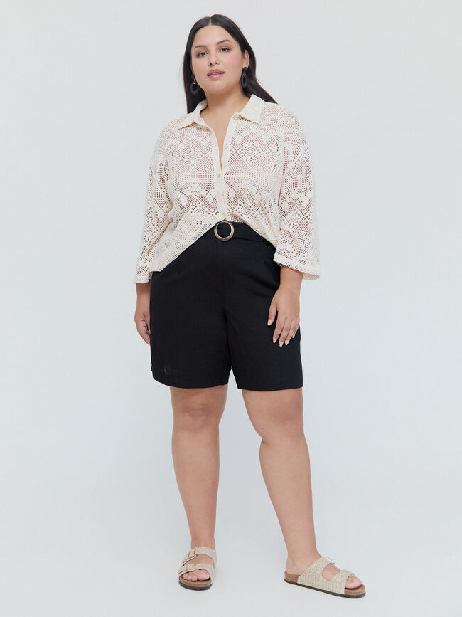 CHAQUETA CROCHET Crudo