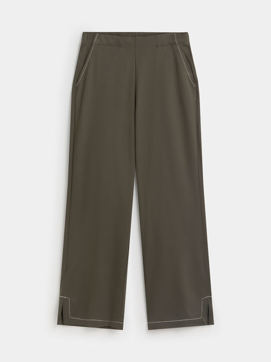 PANTALON ABERTURAS kaki oscuro image number null