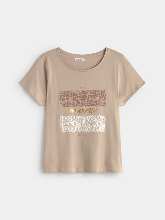 CAMISETA POSICIONAL ANIMAL Vison Claro image number null