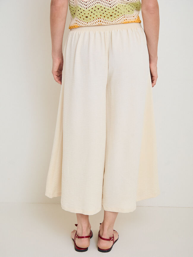 FALDA PANTAL&Oacute;N Beige