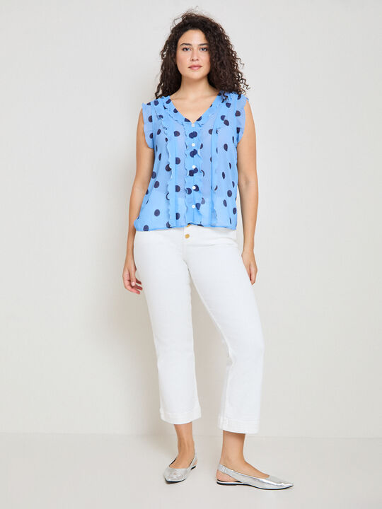 BLUSA TOPOS Azul Marino image number null
