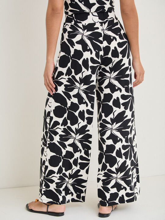 PANTALON PALAZZO Negro image number null