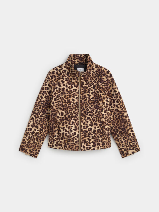 CHAQUETA ANIMAL PRINT Negro image number null