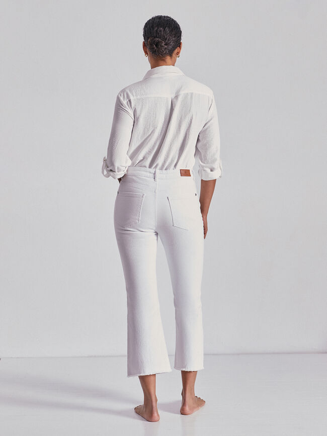 VAQUERO ACAMPANADO CAPRI Blanco Optico