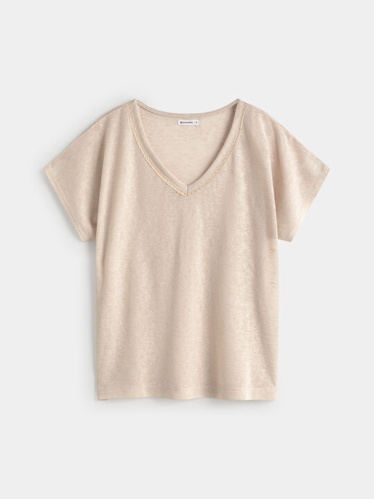 CAMISETA PICO FORNITURA Crudo image number null