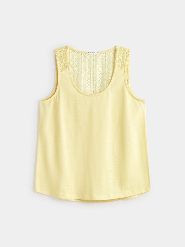 TOP CANSESU Amarillo Pastel