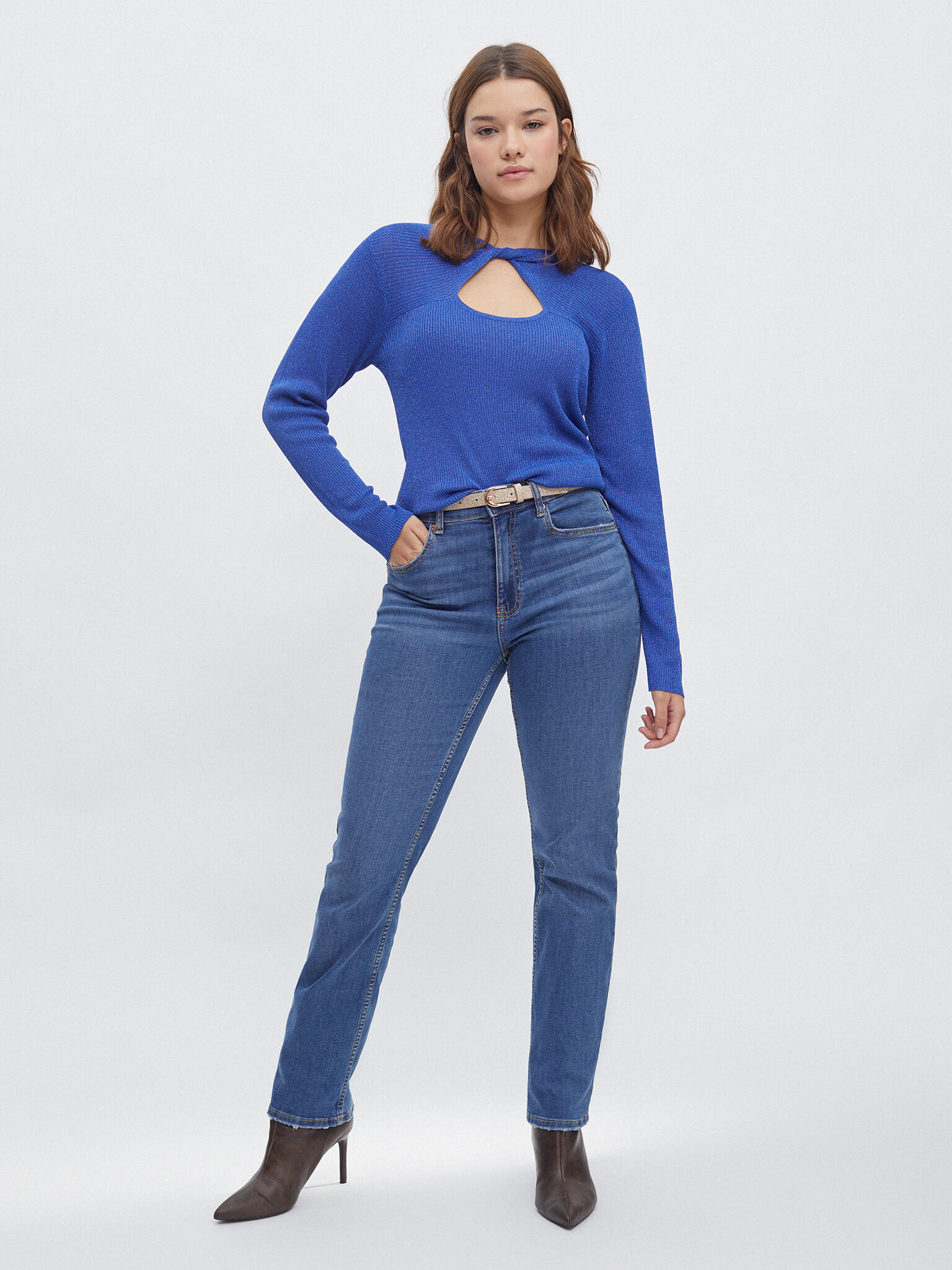 Jersey con abertura shop en el pecho
