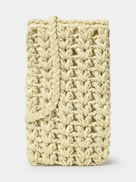 FUNDA PORTAMOVIL CROCHET Crudo image number null