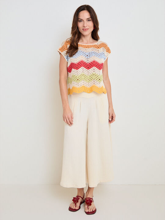 FALDA PANTAL&Oacute;N Beige image number null