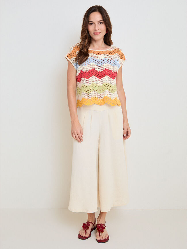 FALDA PANTAL&Oacute;N Beige