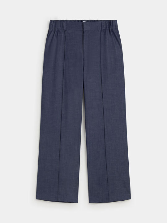 PANTALON INDIGO FLUIDO Dark blue image number null
