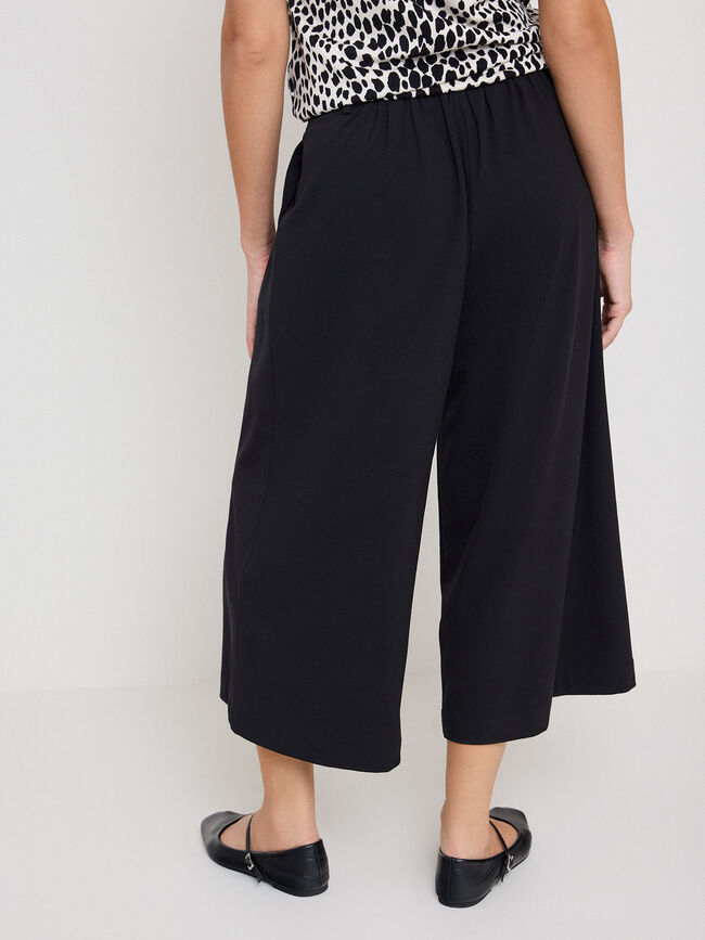 PANTAL&Oacute;N CULOTTE VESTIR Negro