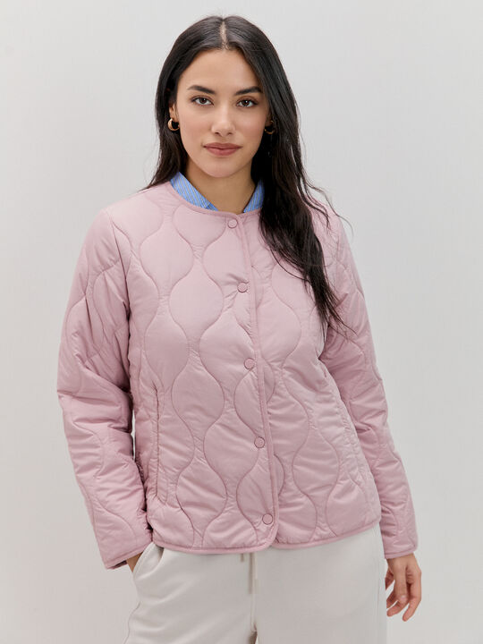 CHAQUETA ACOLCHADA CUELLO Rosa image number null