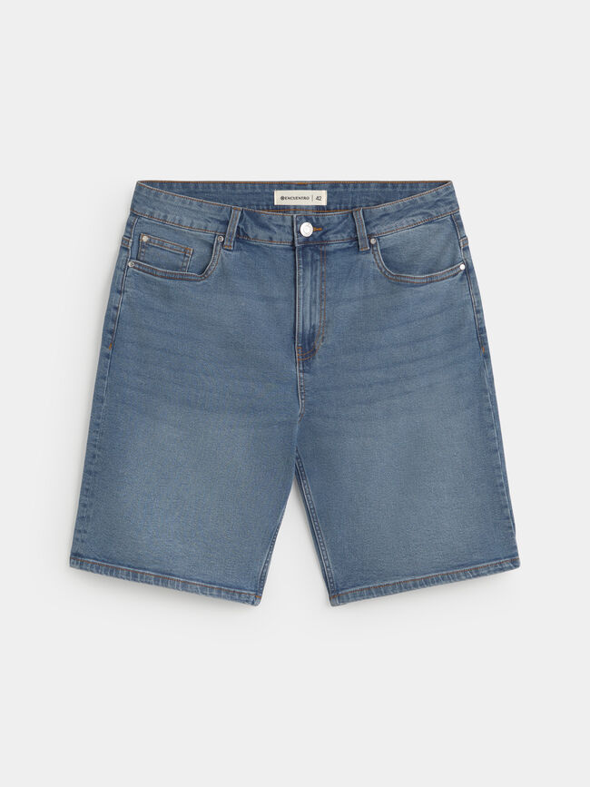 BERMUDA VAQUERA ANCHA Mid blue