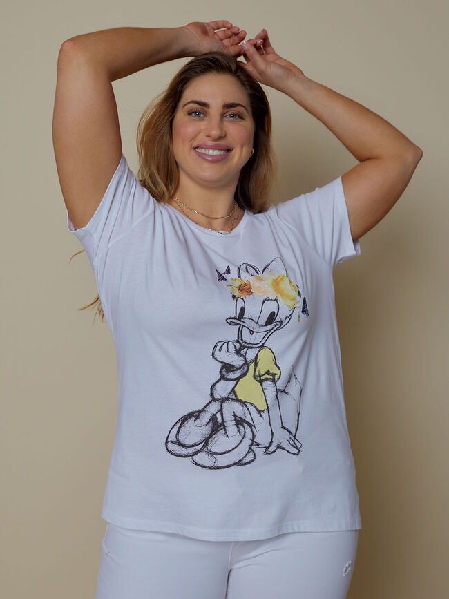 CAMISETA DAISY 100% ALGODÓN Blanco Optico