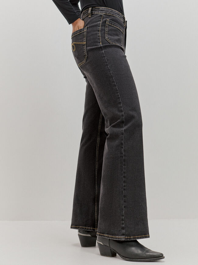 WIDE LEG BOLSILLOS Negro