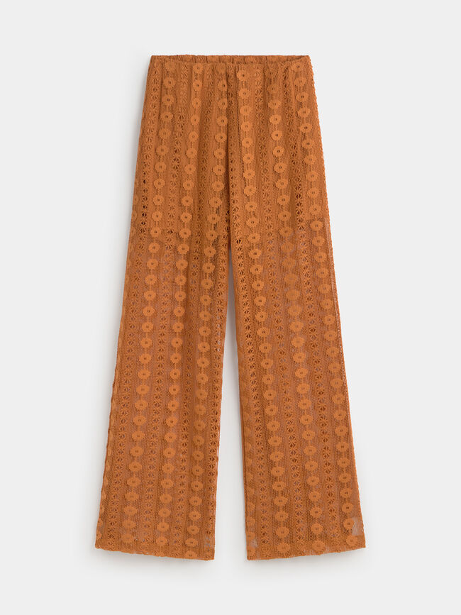 PANTALON TEXTURA Cognac