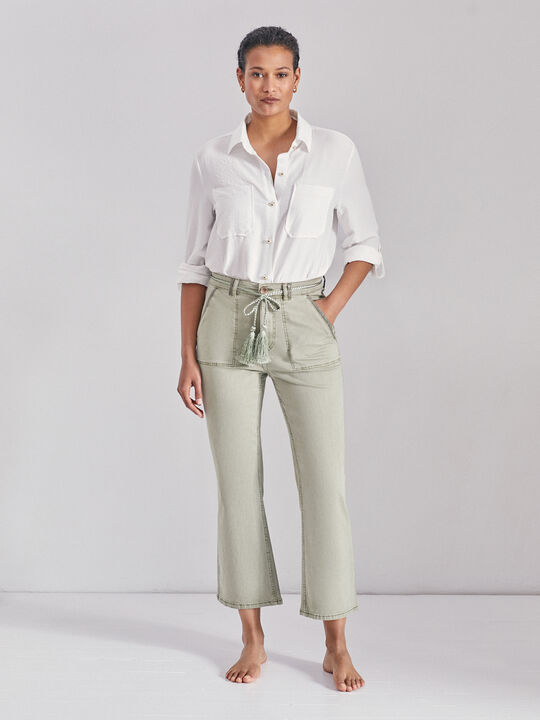Pantalon acampanado Kaki image number null