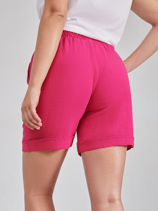 Short cintura elástica Fucsia Oscuro image number null