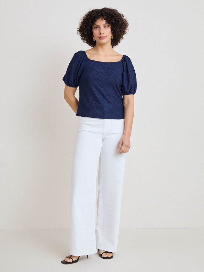 CAMISETA MESONERA JACQUARD Azul Marino