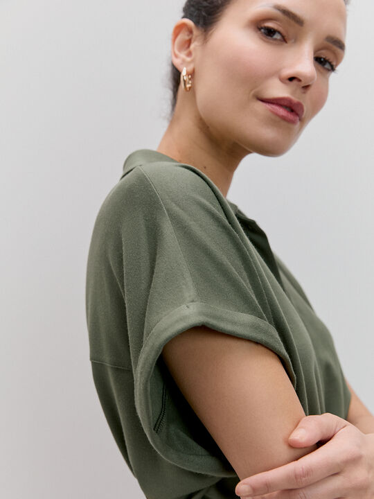 VESTIDO CAMISERO MODAL Bosque image number null