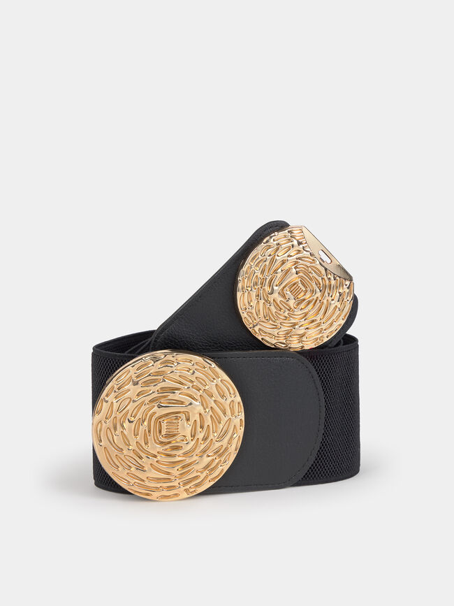 CINTURÓN ANCHO FIESTA Negro