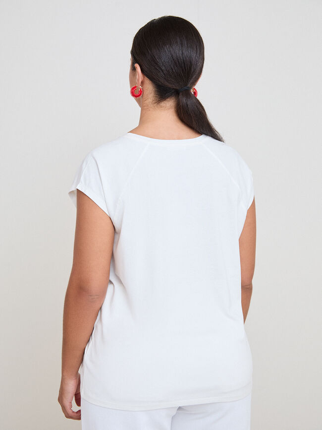 CAMISETA VERANEO TOSCANA Blanco Hueso
