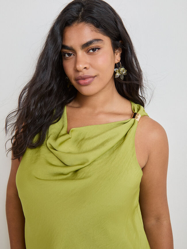TOP CONJUNTO SATINADO Verde