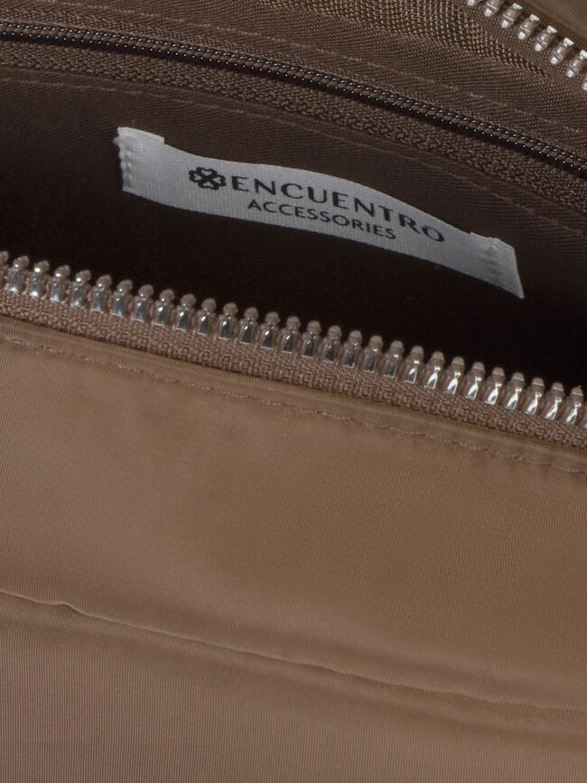 BOLSO NYLON CORREA Marron