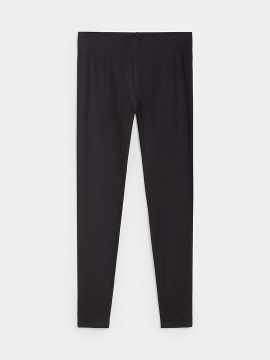 LEGGING BASICO LARGO Negro image number null