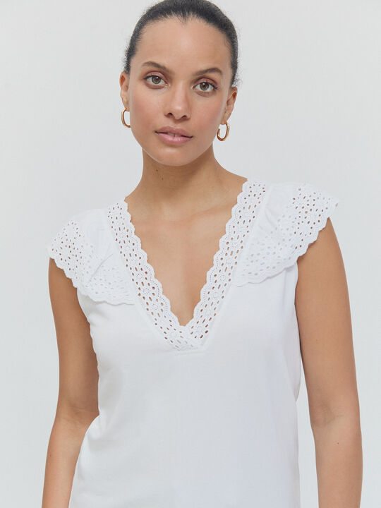 TOP VOLANTES Blanco Optico image number null