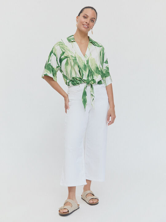 CAMISA ESTAMPADA NUDO Crudo image number null