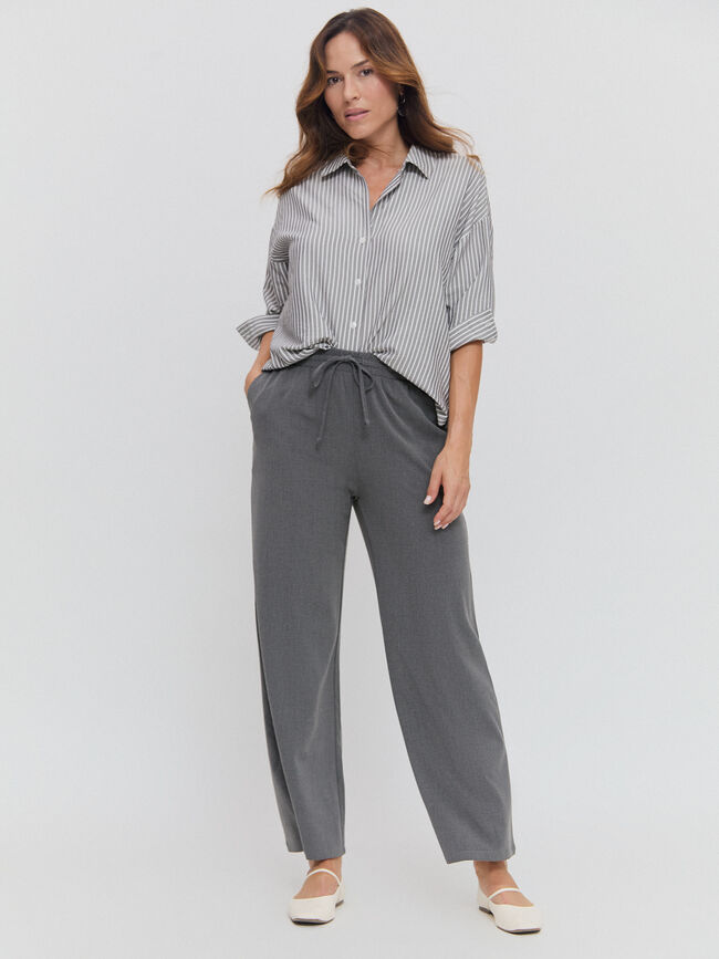 PANTALÓN PALAZZO Gris vigore Osc