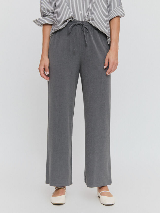 PANTALÓN PALAZZO Gris vigore Osc
