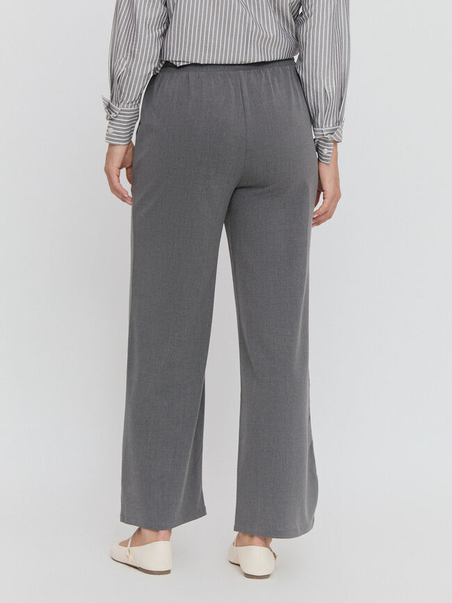 PANTALÓN PALAZZO Gris vigore Osc