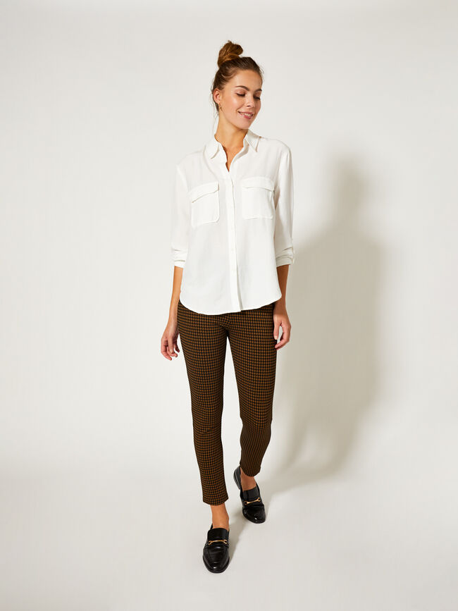Camisa con bolsillos Blanco Optico