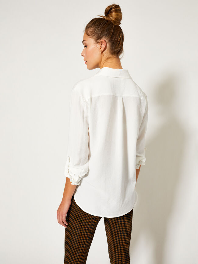 Camisa con bolsillos Blanco Optico