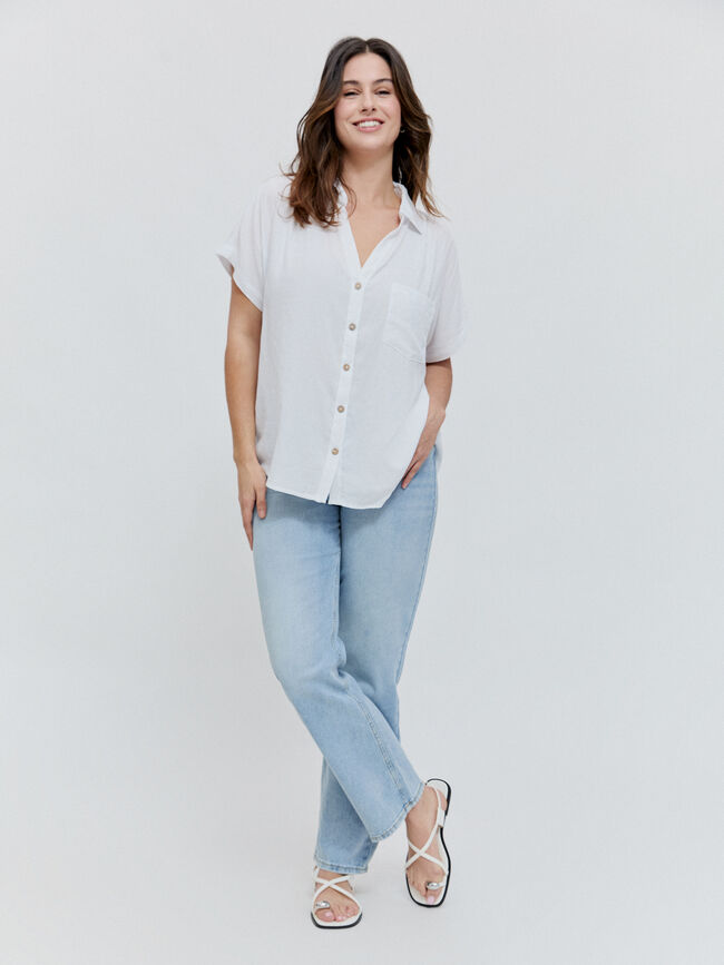 CAMISA RUSTICA Blanco Optico
