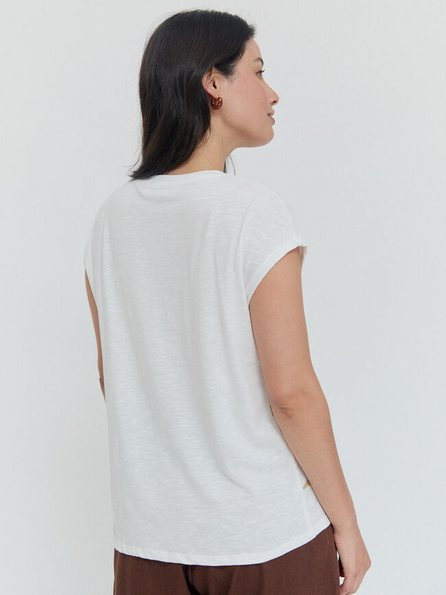 CAMISETA POSICIONAL PALMERA Blanco Hueso