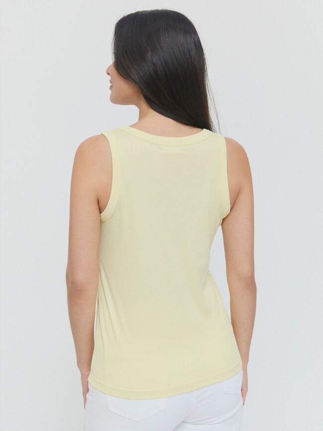 TOP CANALÉ Amarillo Pastel