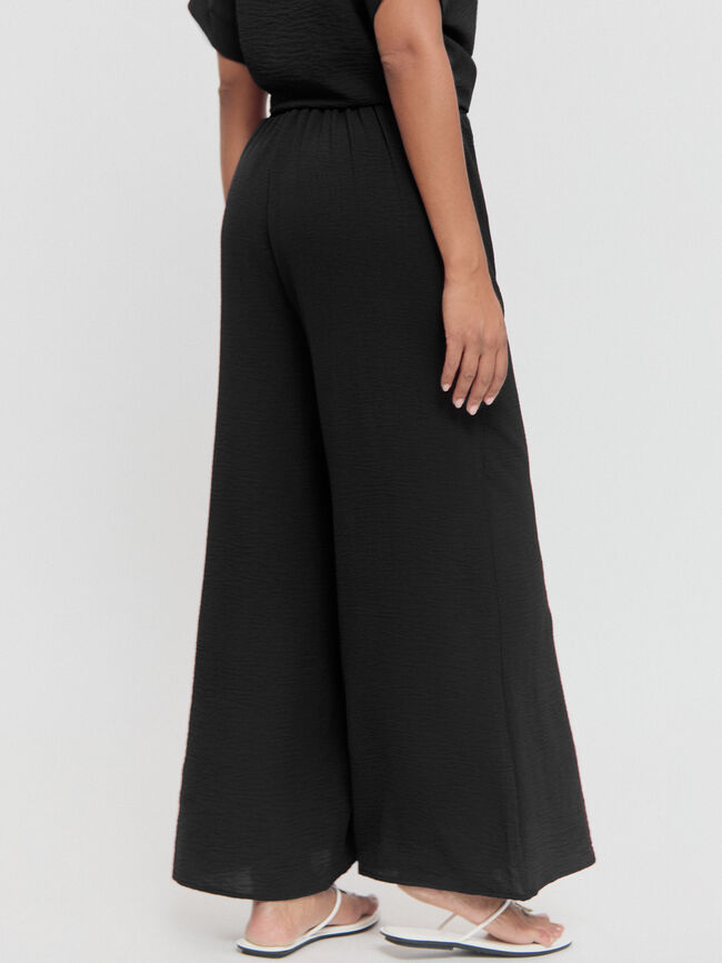 PANTALON ANCHO FLUIDO Negro