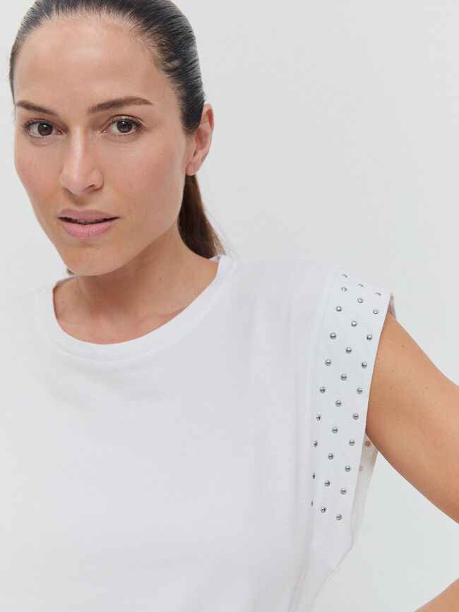 CAMISETA DETALLE Blanco Optico
