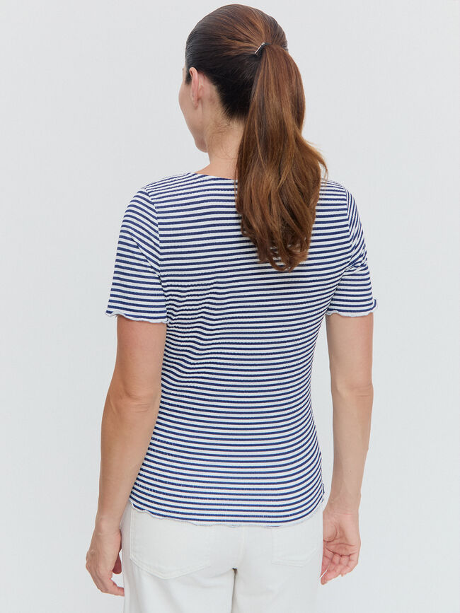 CAMISETA TEXTURA ESTAMPADA Rayas 1