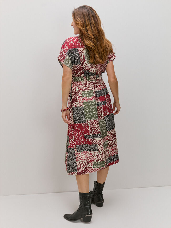 VESTIDO DOBLE TÚNEL Negro